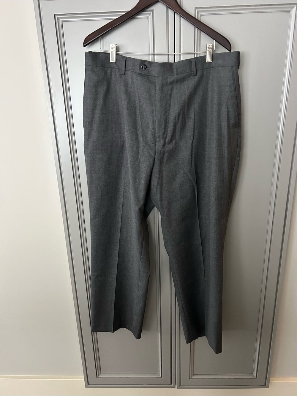 Classic Men's Dress Pants in Charcoal Gray 38x29
